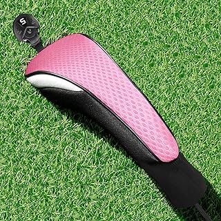 FINGER TEN Golf Club Head Covers Woods Hybrids 1/2/3/4 Pack, Headcovers Men Women 3 5 7 X with Interchangeable Number Tag, Fit All Wood Hybrid Clubs