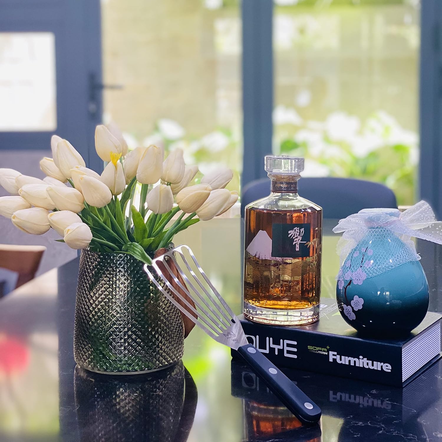 WALLFARM Fish Spatula 2-Piece Set - Pro-Grade Stainless Steel Slotted Turner - Thin Flexible Metal Flipper for Fish, Eggs, Burgers, Veggies - Perfect for Grilling & Frying - 11" & 13.78"