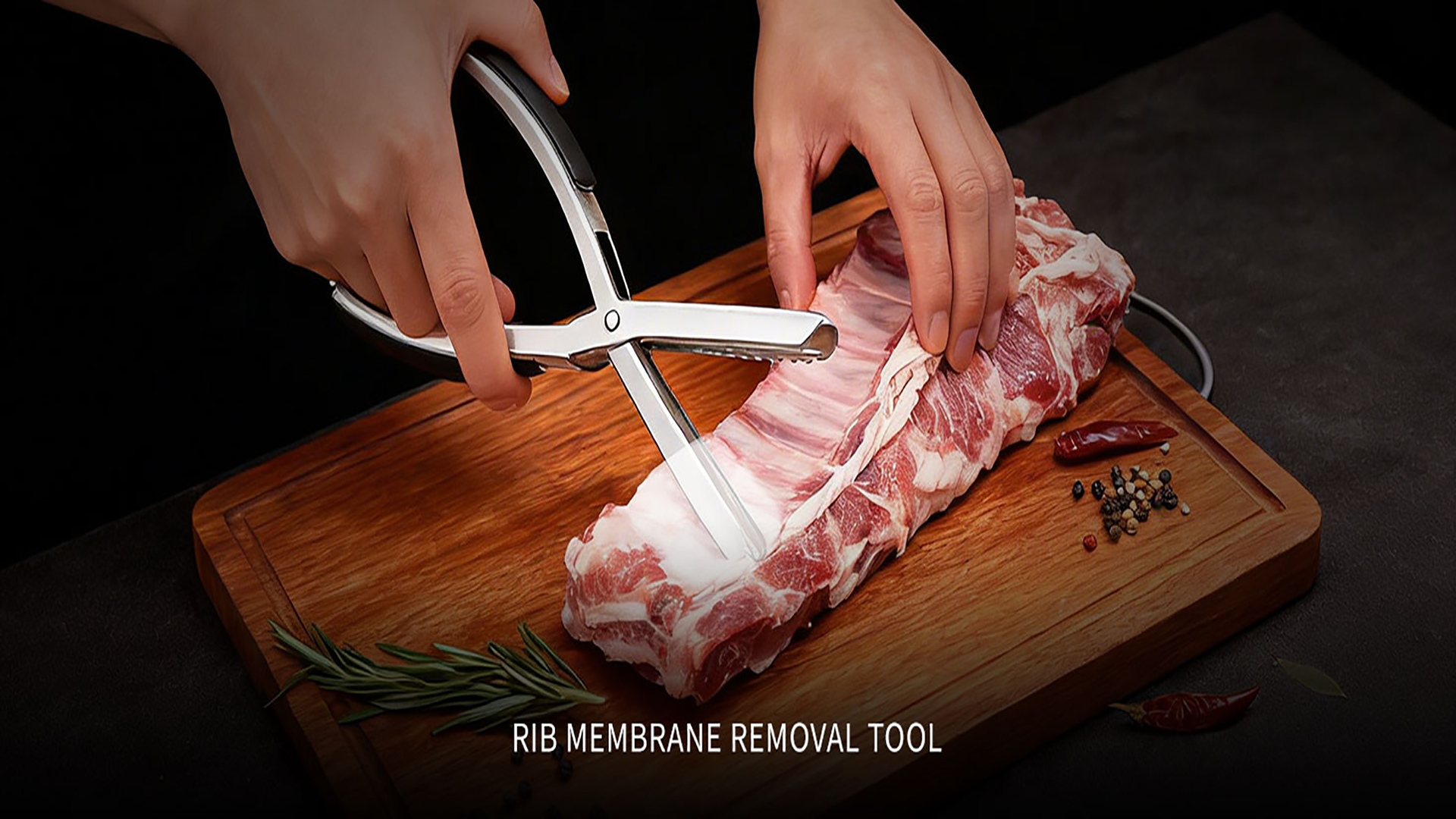 Herramienta para retirar membrana de costillas de acero inoxidable miniatura 7