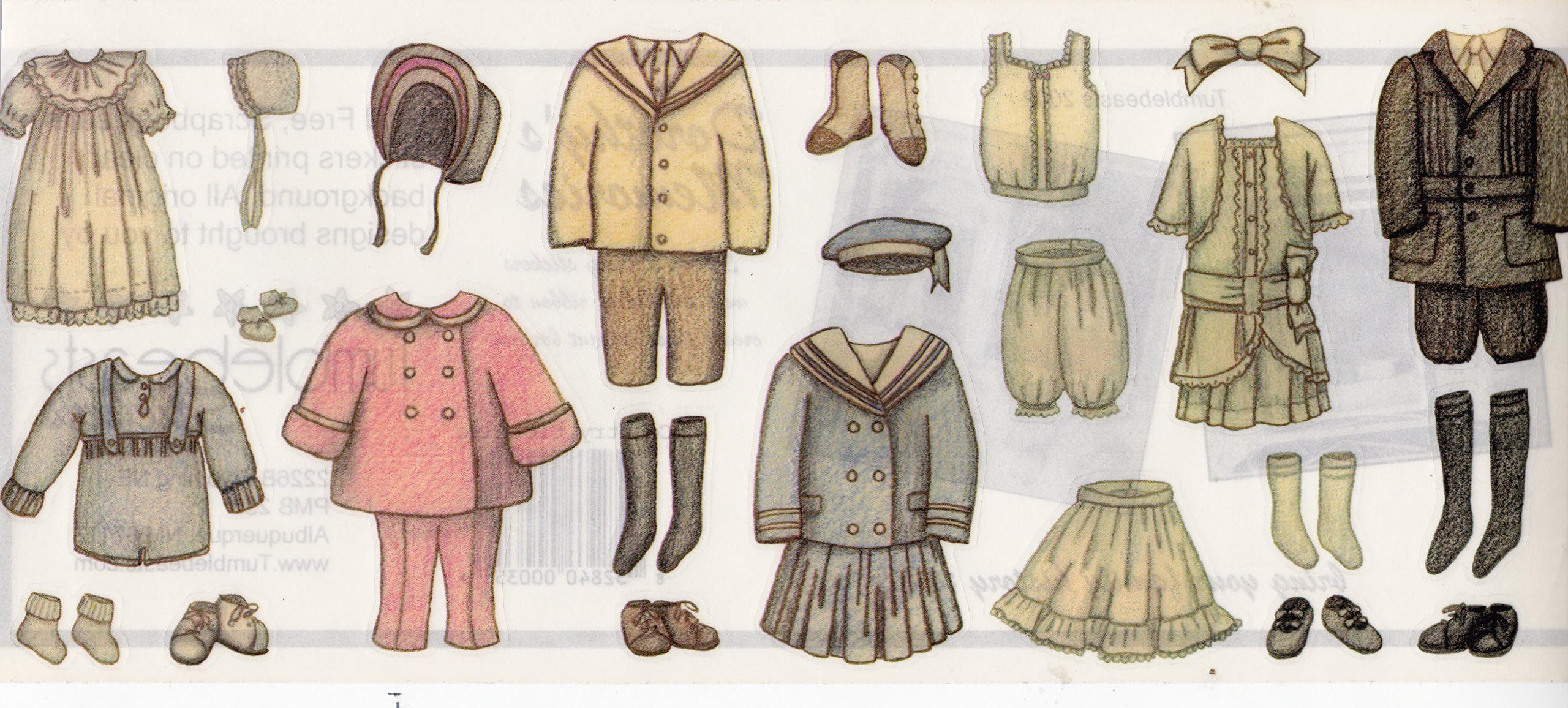 Tumblebeasts Country Clothing Stickers Sheet