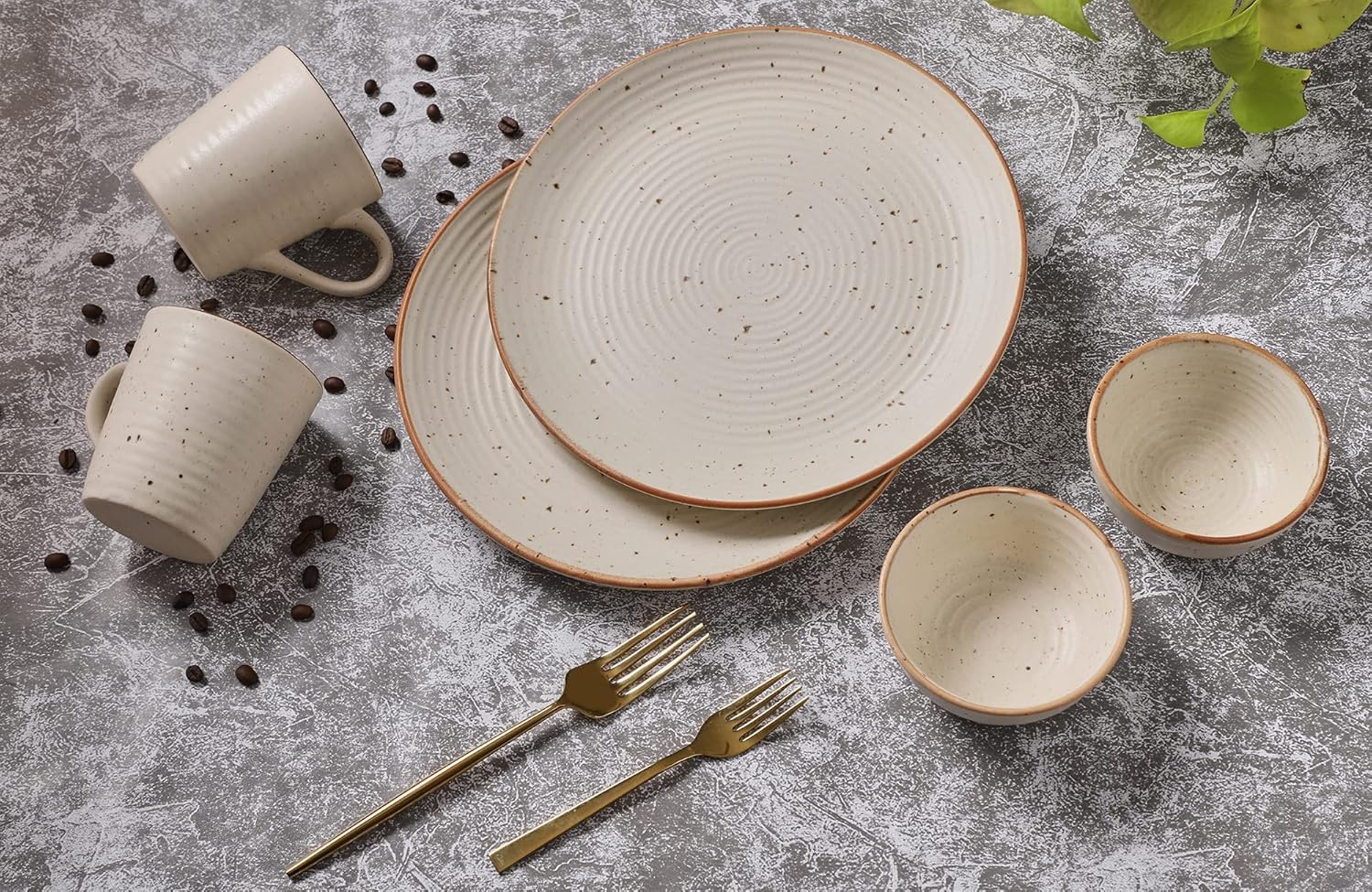 Crock Comforts Handmade Dinner Set Including Stoneware