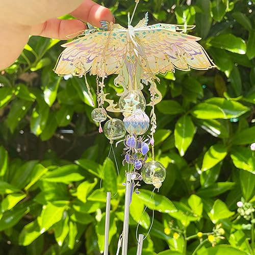 Miniatura 5 de MU Rompecabezas de metal 3D, timbre de viento, carillón de viento, kits de construcción para adultos y adolescentes, rompecabezas de campanilla de