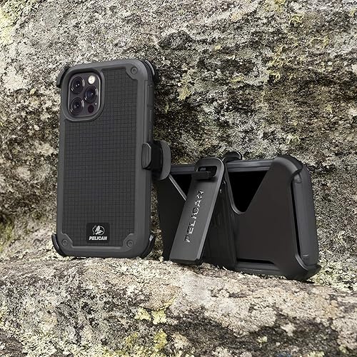 Miniatura 2 de PELICAN - Serie SHIELD - Funda G10 para iPhone 12 Pro Max (5G), protección contra caídas de 21 pies, de 6.7 pulgadas, color gris