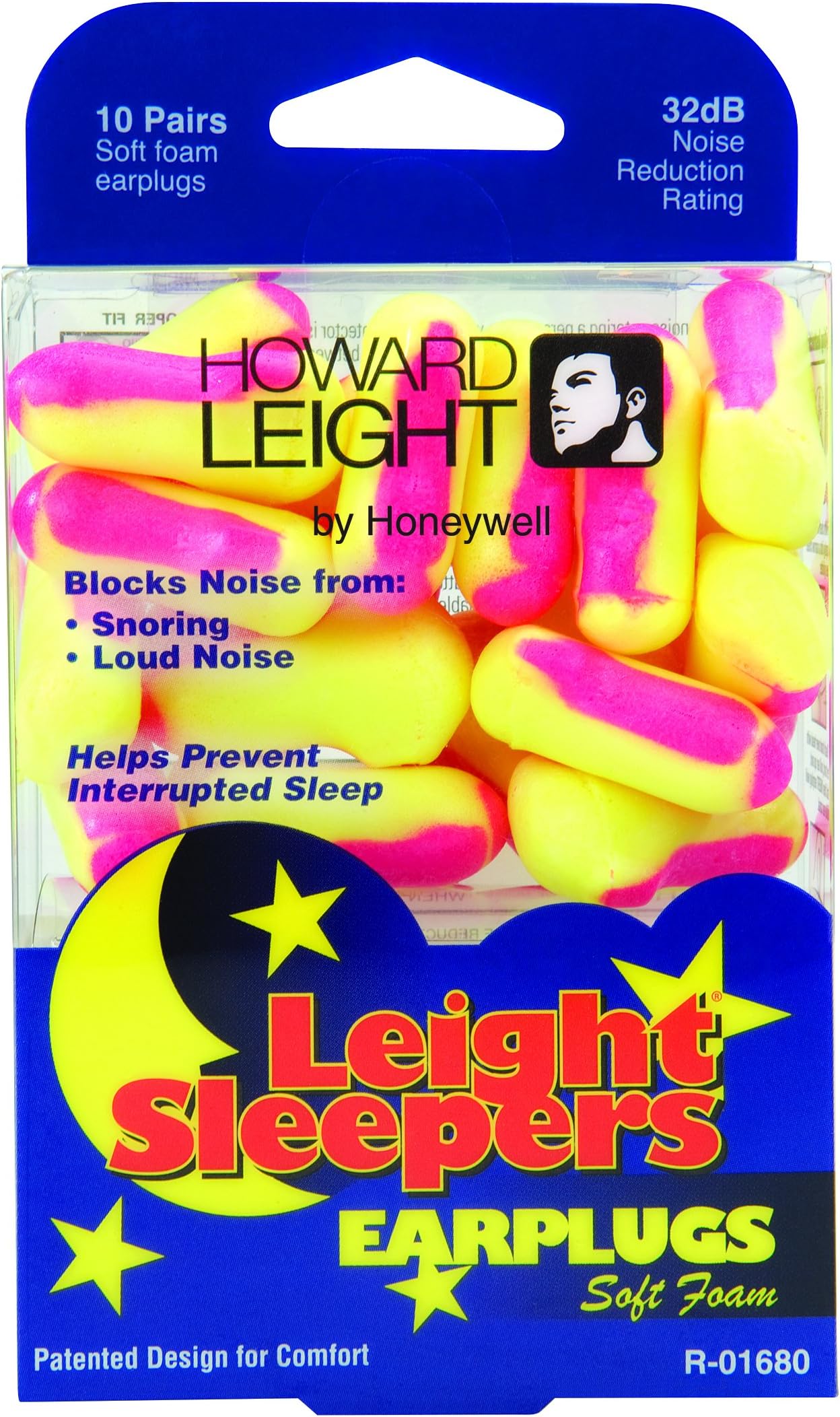 by Honeywell Leight Sleepers Disposable Foam Sleep Earplugs, 10-Pairs (R-01680)