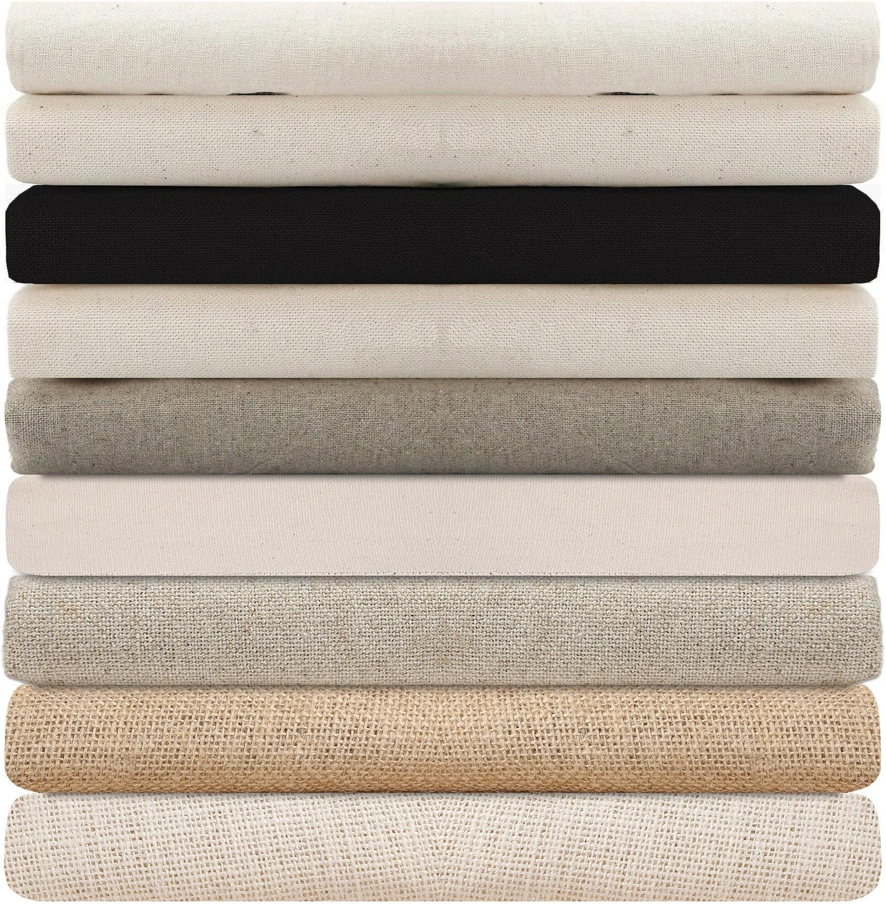 100% NATURAL COTTON CANVAS MEDIUM WEIGHT Fabric For Craft,Paint,Home Décor,Patchwork & Apparel.Suitable for Light Upholstery.Neotrims Unbleached & Eco-Friendly Vegan Material.Dyeable.160cm Wide,297gsm