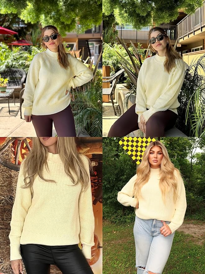 Cegerne Dames Trui Vleermuismouwen Elegant Oversized Trui Lange Mouw Sweatshirt Gebreide Trui Batwing Gebreide Top, Rood