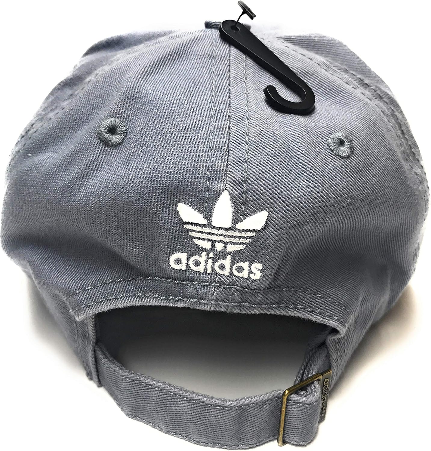 adidas Originals Women's Relaxed Adjustable Strapback Cap, One Size (Grey/White)