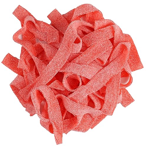 Strawberry Sour Belts, 2 Pound Bulk Bag, The Hampton Popcorn & Candy Company - Strawberry - 2 Pound