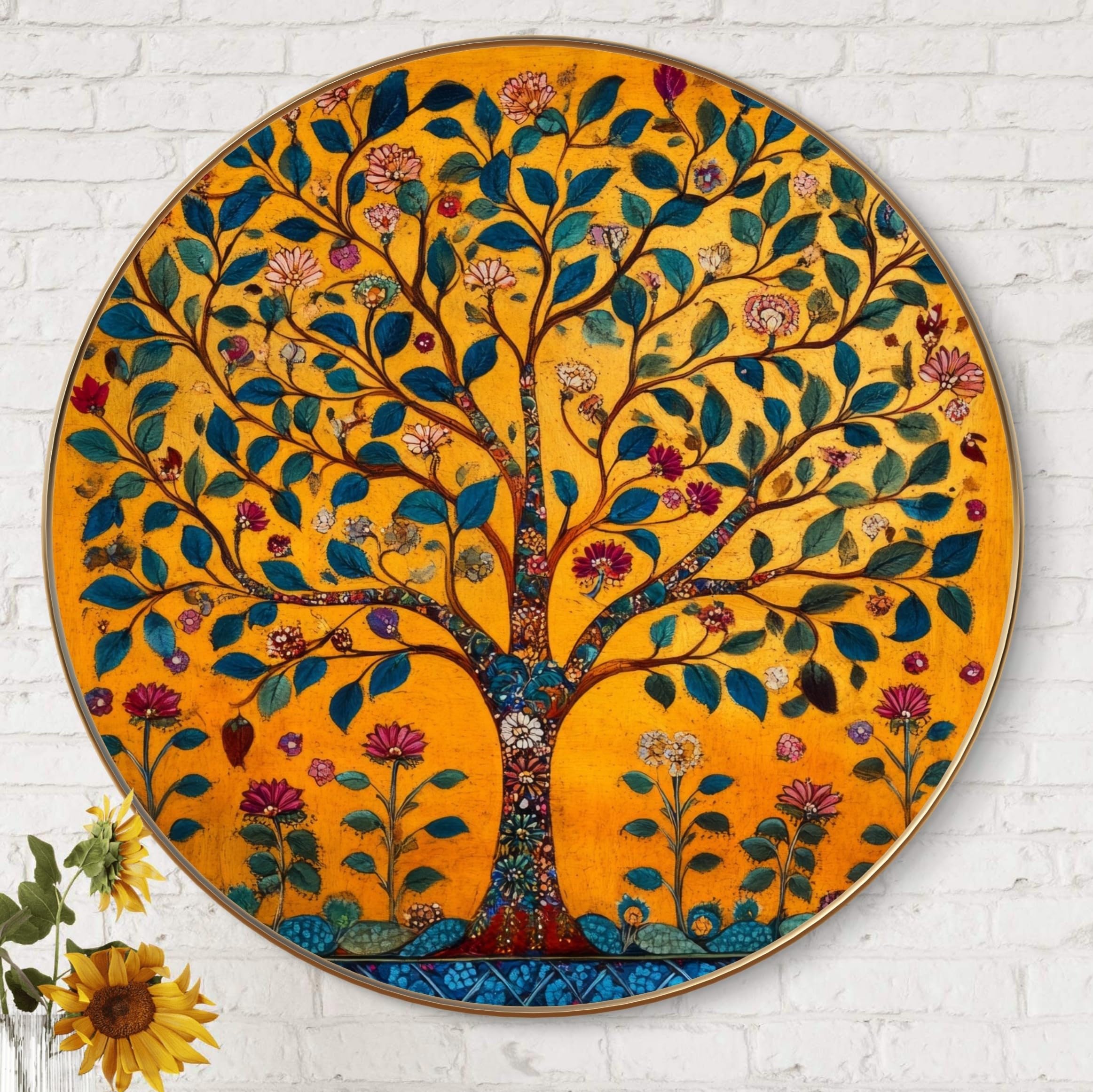 Vibrant Tree of Life Painting - Boho Wall Art -2 Vibrant Tree of Life Painting - Boho Wall Art -2