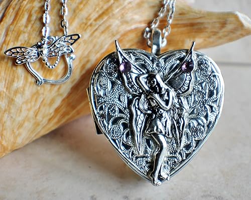 Miniatura 2 de Fairy Music Box Locket in Silvertone