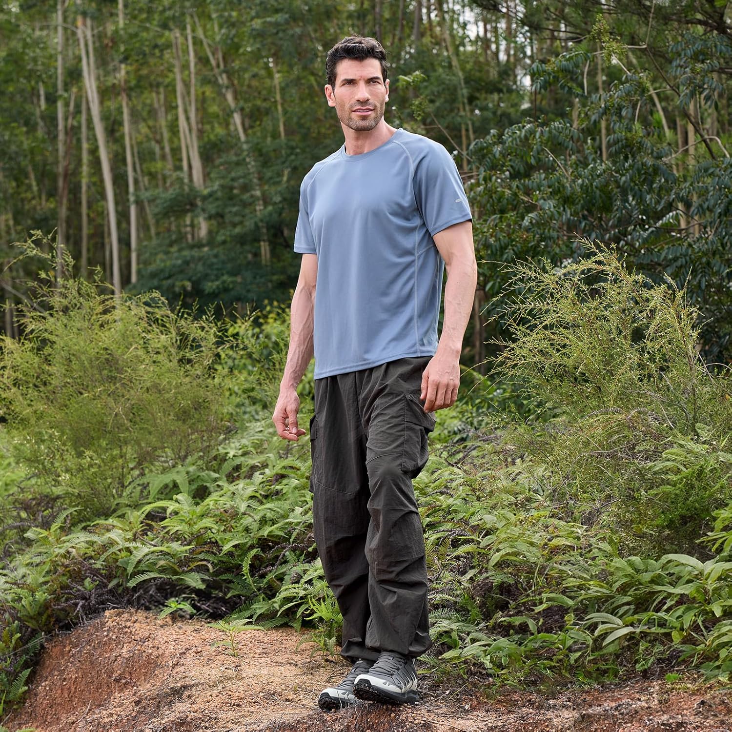 FitVille Men's Wide Hiking Shoes Water Repellent Trekking Trails Outdoor Sneakers Cushioned Lightweight Walking Running Shoes with Arch Support - Image 2