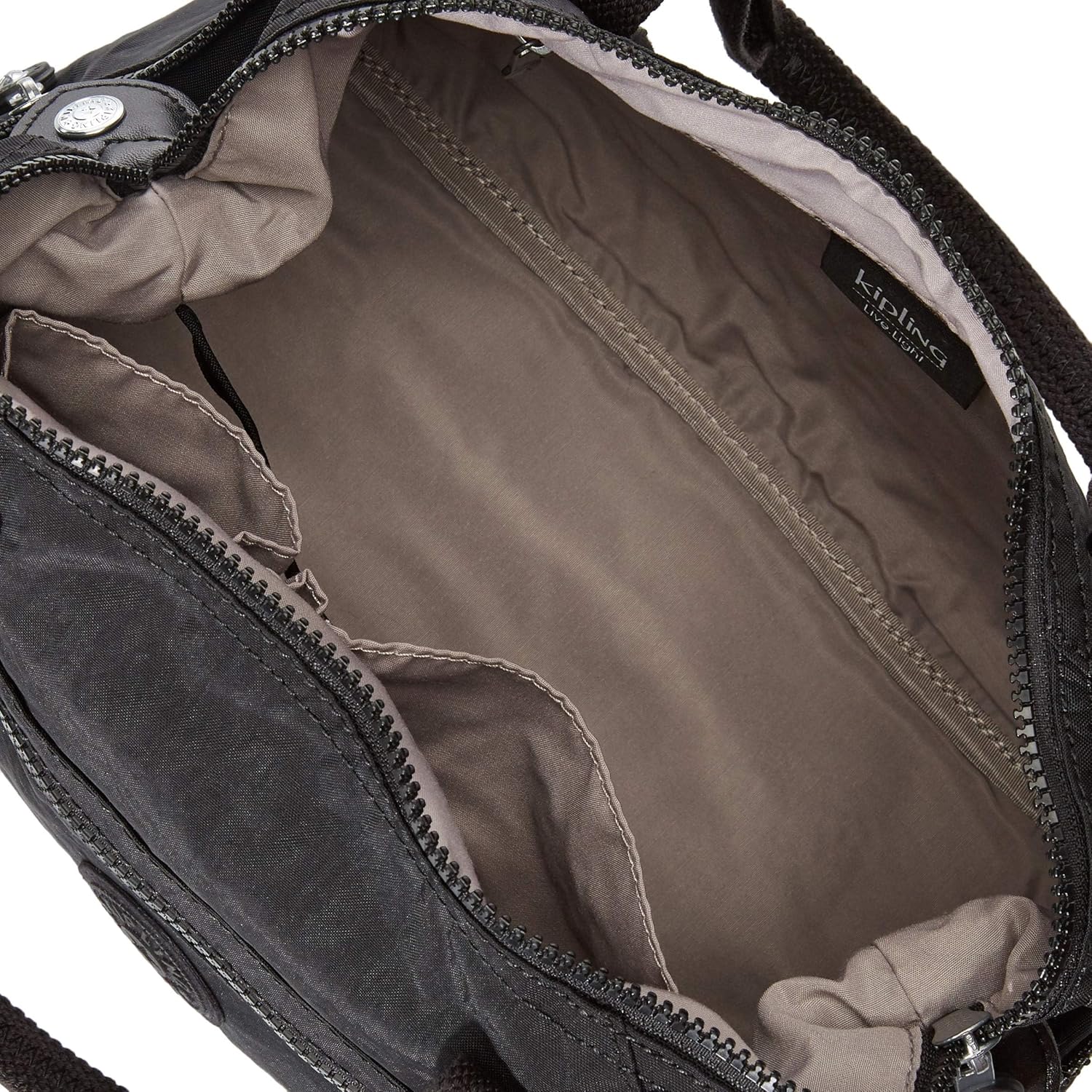 Kipling Womens Art Mini Tote Bag, Lightweight Small Weekender, Nylon Travel Handbag Crossbody Bag, Black Noir, Medium US