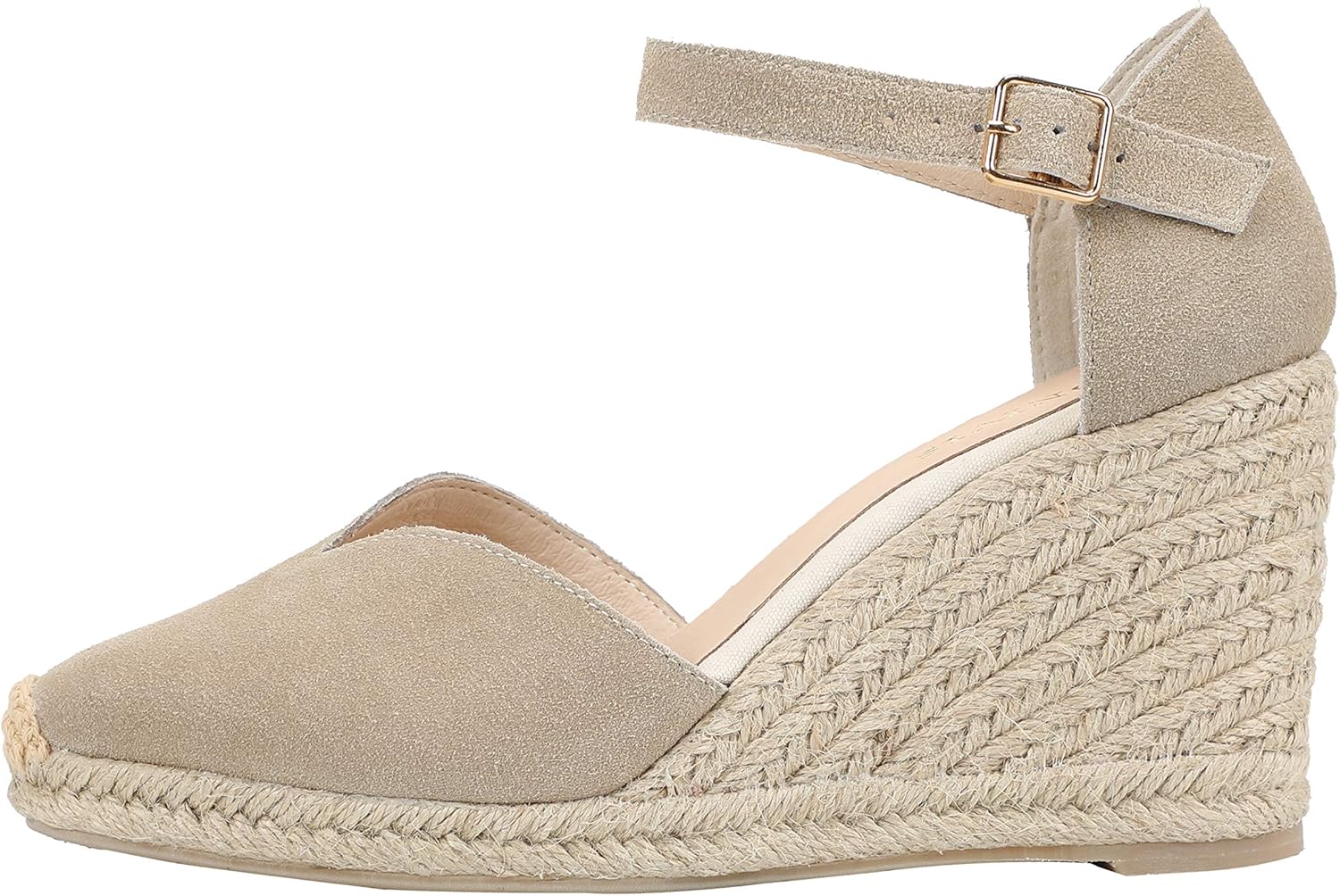 Platform Wedges Sandals for Women, 3" Wedge, Ankle-Strap, Cap Toe, Summer Espadrilles Heel Shoes - Image 2