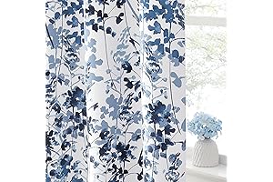 KGORGE Watercolor Floral Blackout Curtains