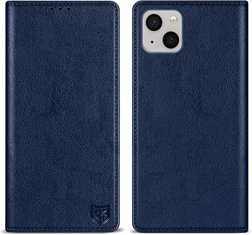 Miniatura 22 de ZZXX Funda tipo cartera para iPhone 15 Pro con bloqueo RFID, soporte de ranura para tarjetas, funda protectora de cuero magnético fuerte para iPhone