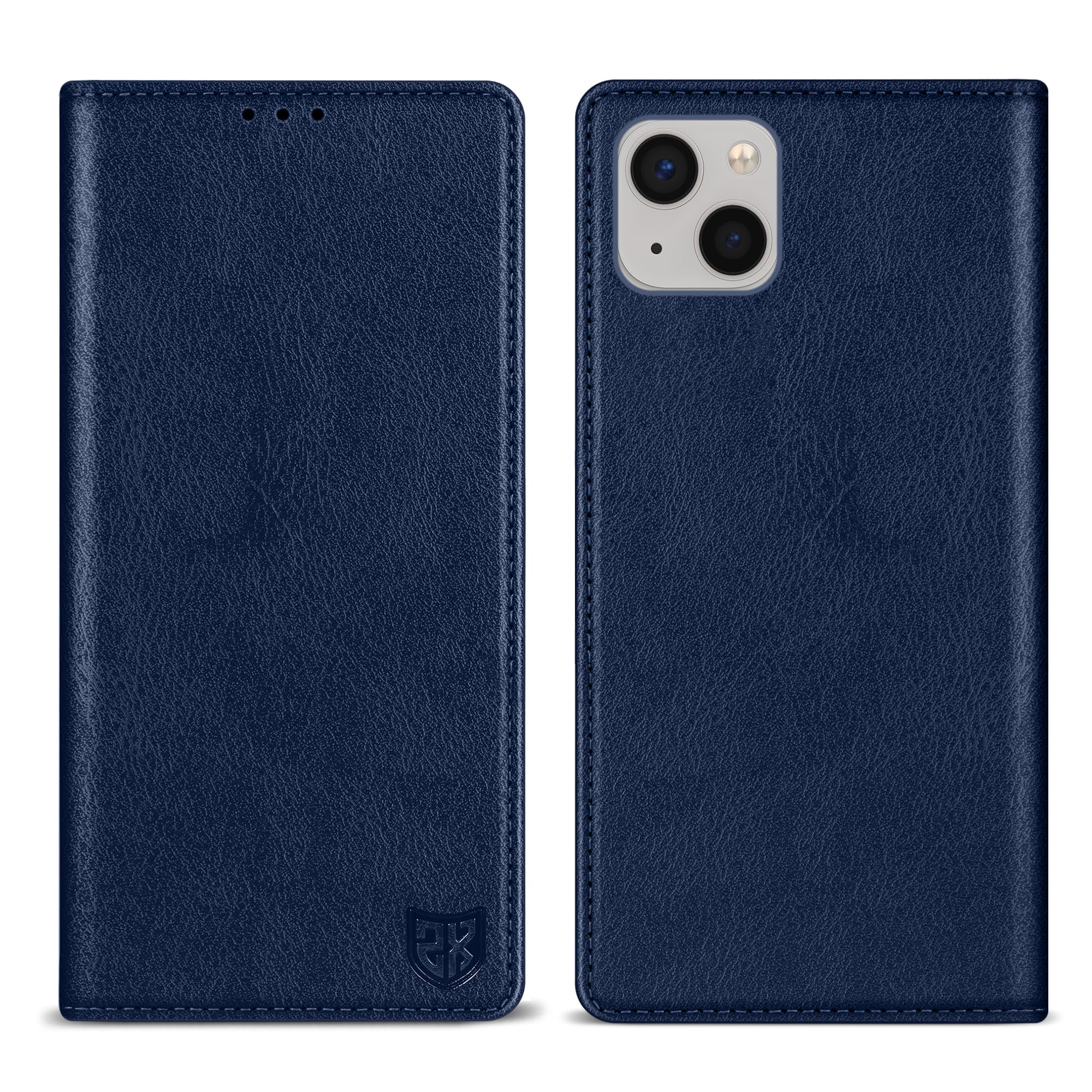 ZZXX for iPhone 13 Mini Wallet Case with [RFID Blocking] Card Slot Stand Strong Magnetic Leather Flip Fold Protective Phone Case for iPhone 13 Mini