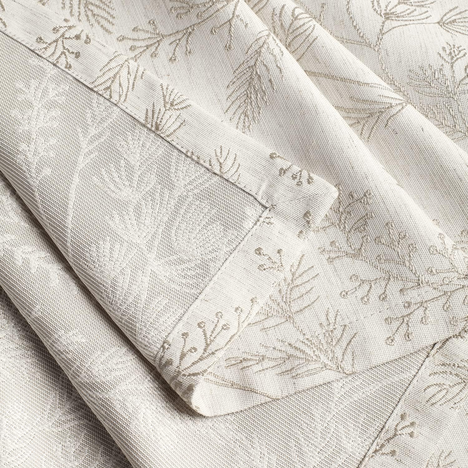 Chassic Elegant Damask Tablecloth for Rectangle Tables, Wrinkle and Stain Resistant Washable Floral Table Cloth, Vintage Toile Table Cover, 60 x 84 inches - Cream