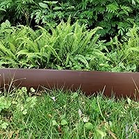 Vista 6 de Kit de bordes de paisaje, bordes de jardín de plástico de 20 pies con 25 estacas, bordes de césped de 4.5 pulgadas de alto para patio, césped, borde