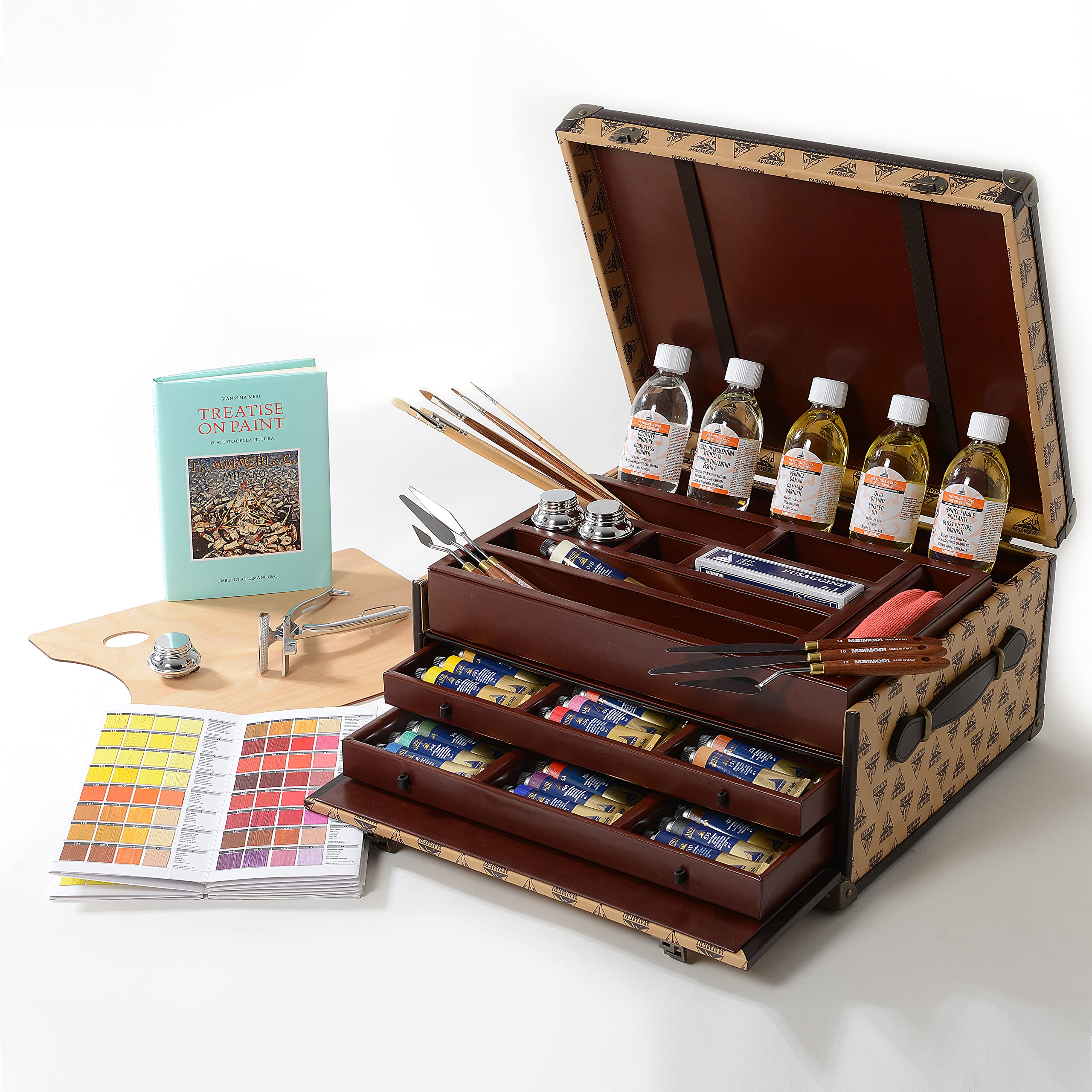 MAIMERI Puro Fine Art Ölfarben-Set, 49 Farben, insgesamt 78 Teile, ideal für professionelle Künstler