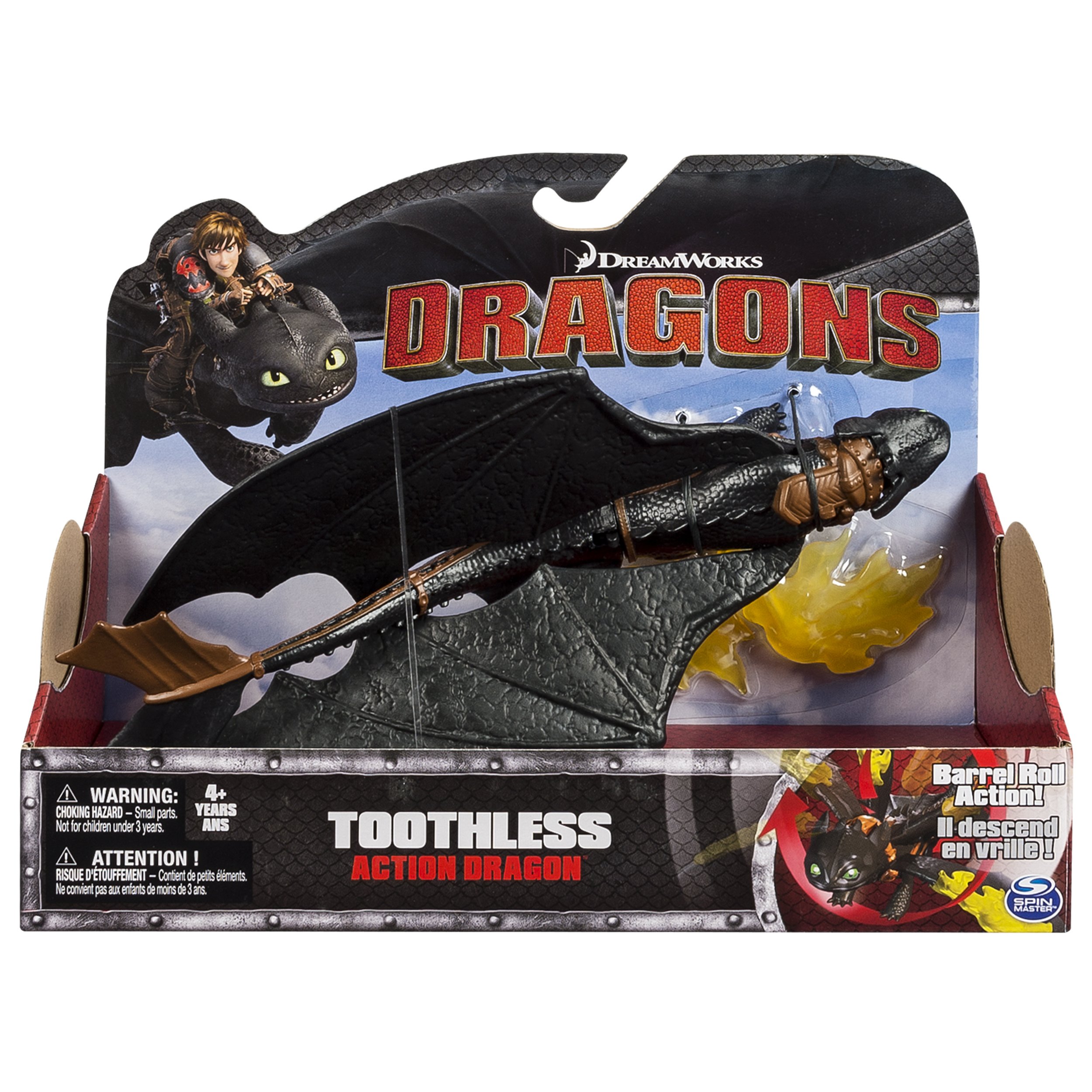 Figurine Spin Master - Édenté (Toothless) - Comment Dresser Votre Dragon