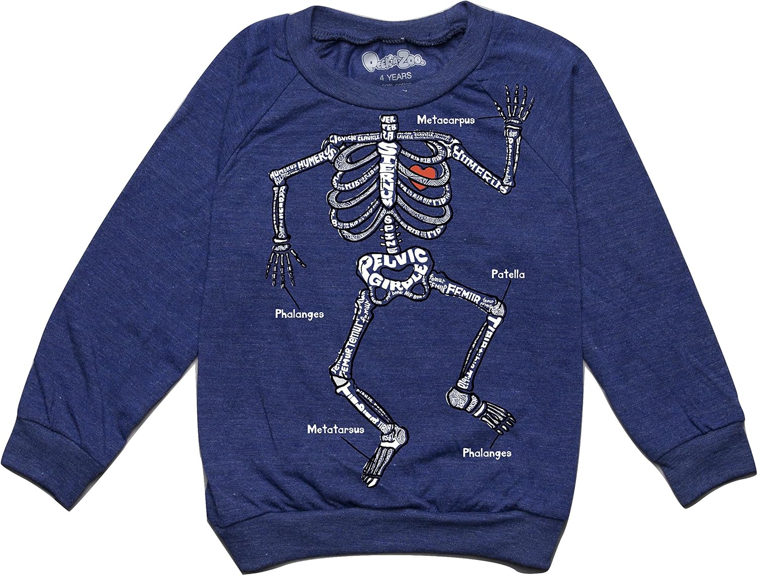 Toddler Longsleeve Become an Animal Pullover - Skeleton Navy - 4T