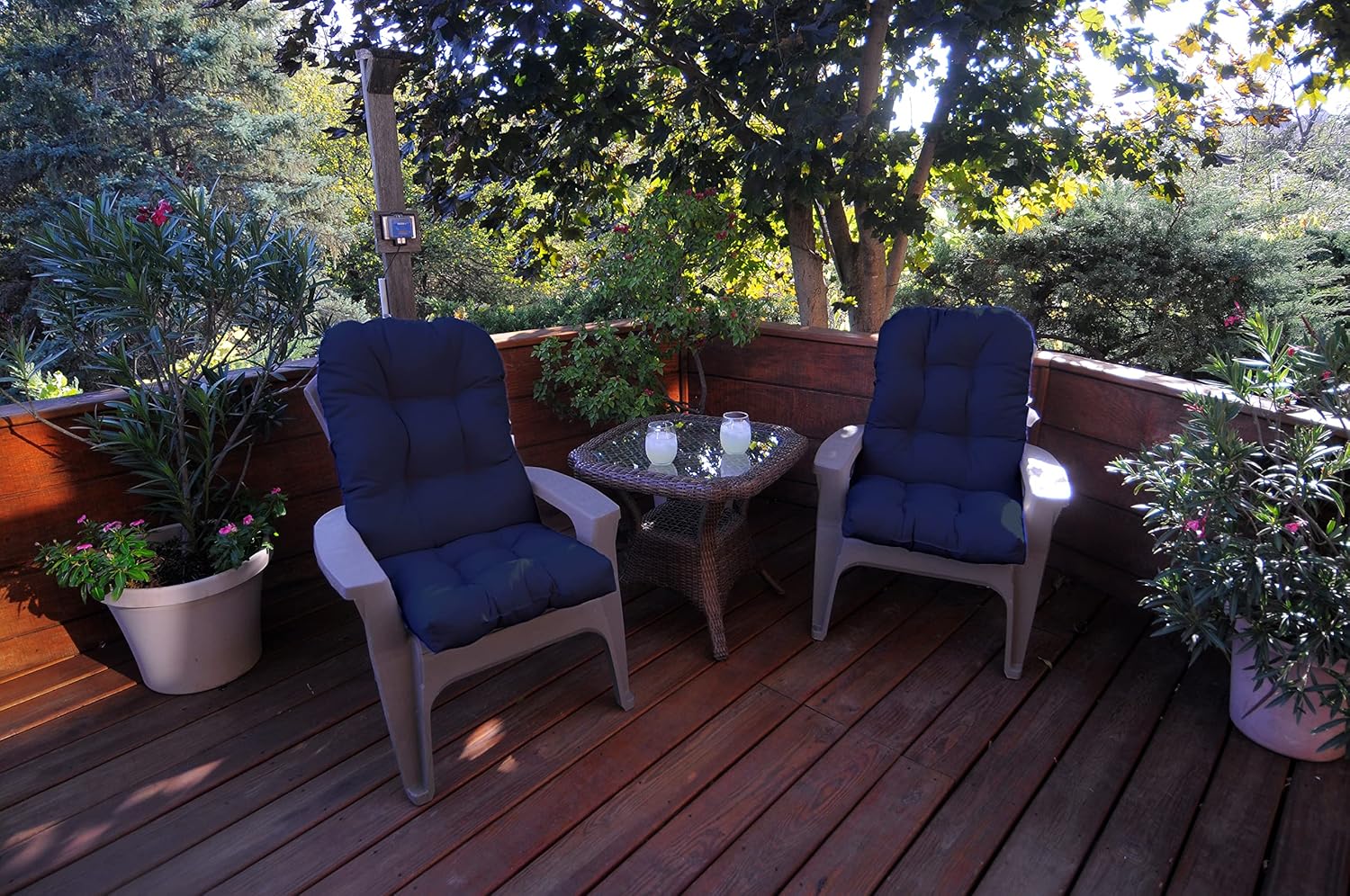 College Covers Everything Comfy Navy Indoor Outdoor Adirondack Cushion Patio Chair Cushion