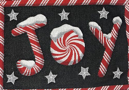 Miniatura 6 de DaDa Bedding - Juego de 4 manteles individuales de algodón y lino para mesa de comedor, 13 x 19 pulgadas