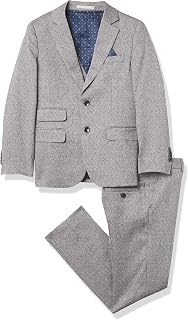 Boys' Slim Fit 3-Piece Tweed Suit