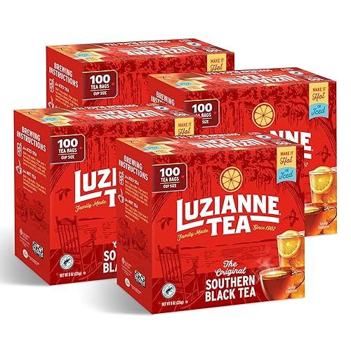 Miniatura 48 de Luzianne Southern Blends - Bolsas de té de hierbas con sabor a menta y rosa, caja de 18 unidades (paquete de 6)