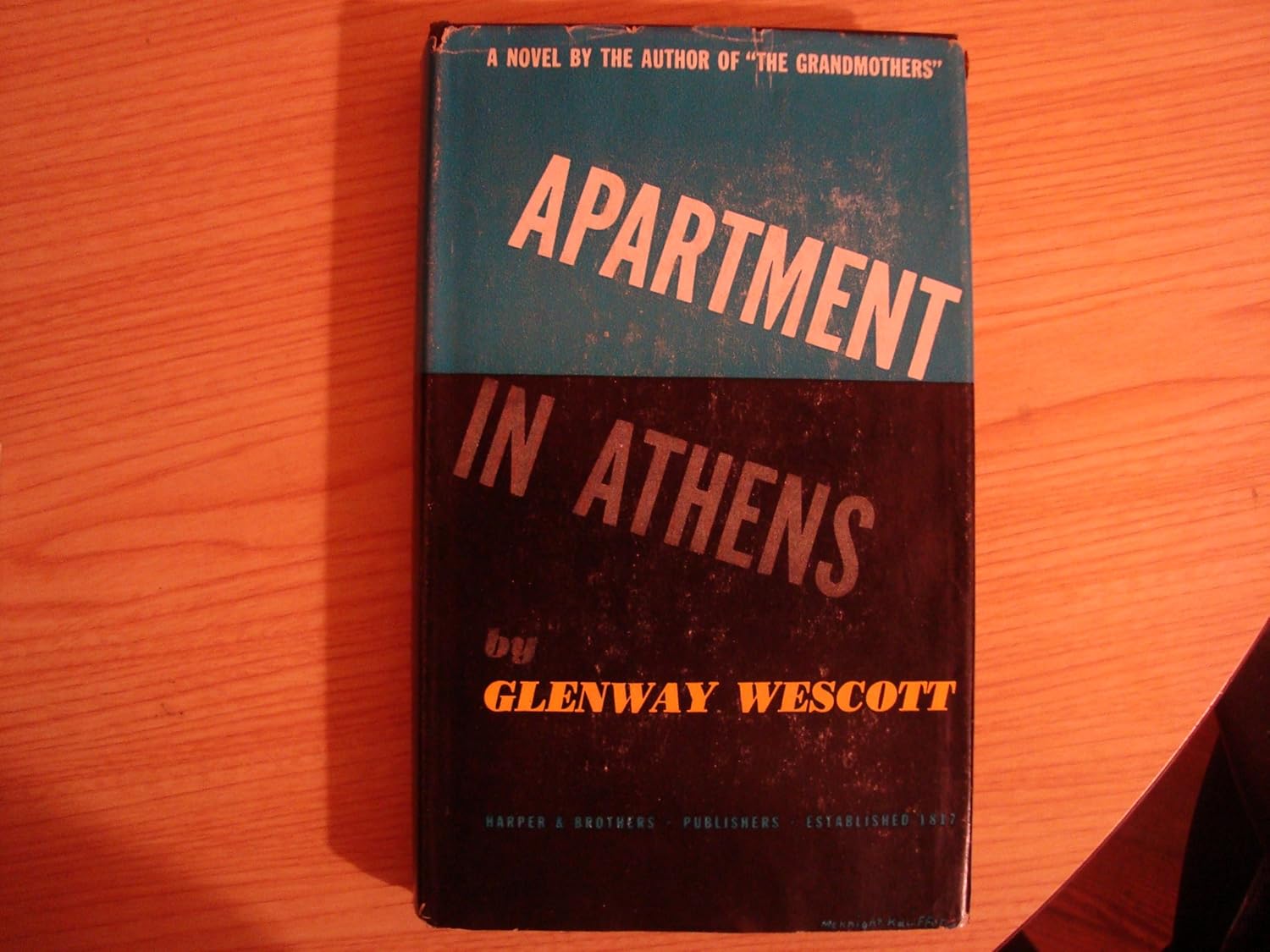 apartment in Athens Wescott, Glenway Books