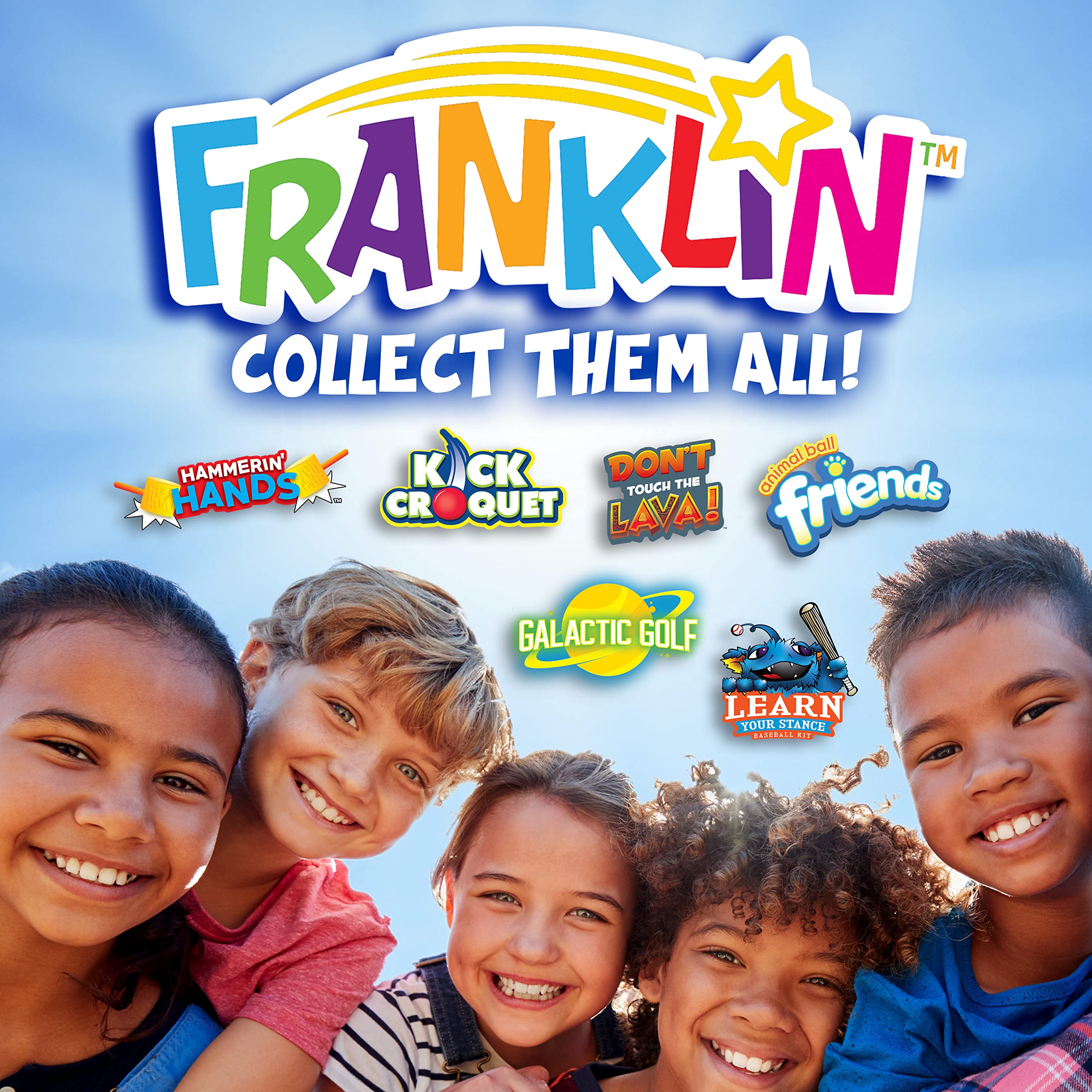 Franklin Sports Kids Toy Golf Set - MyFirst Plastic Golf Clubs + Balls Set for Kids + Toddlers - Mini Toy Righty + Lefty Golf Club Set - Includes Carry Case, (4) Balls + (4) Holes