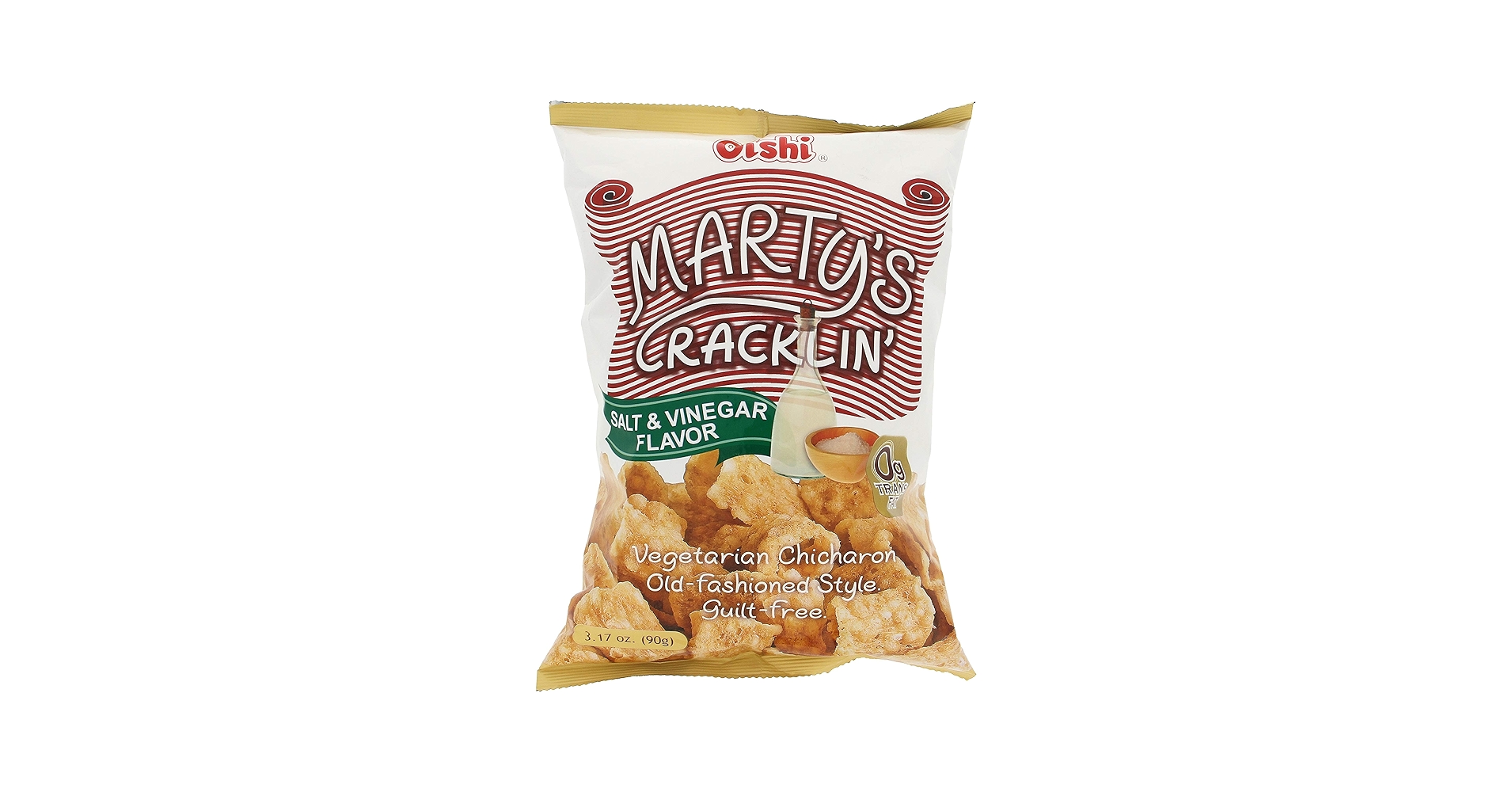 ToももちゃんChicharon Salt & Garlic Amazon.com: Oishi Marty's Cracklin', Salt & Vinegar - Light