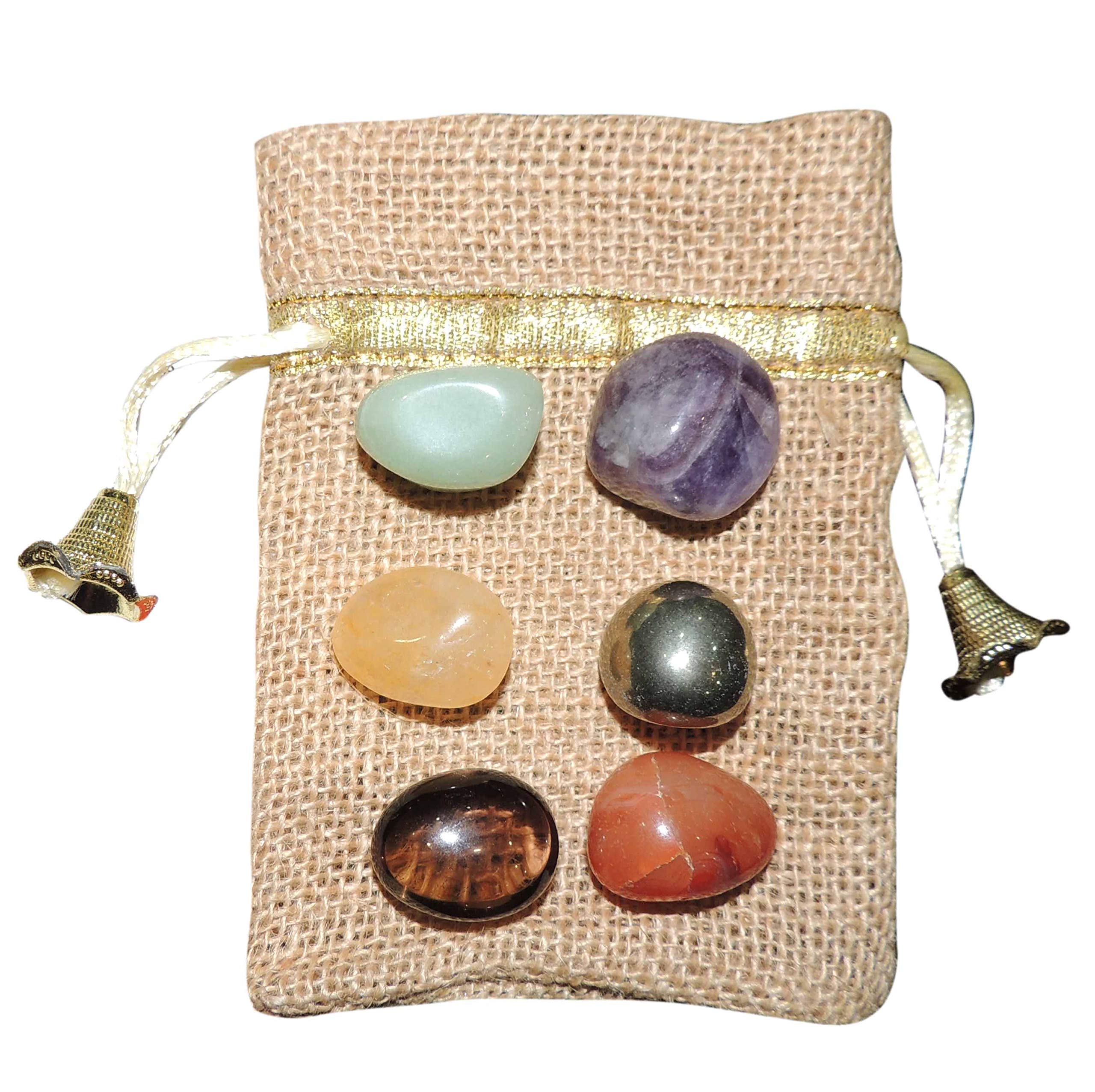 Buy Sahib Healing Crystals for Workplace Tumbled Stones Set for Reiki