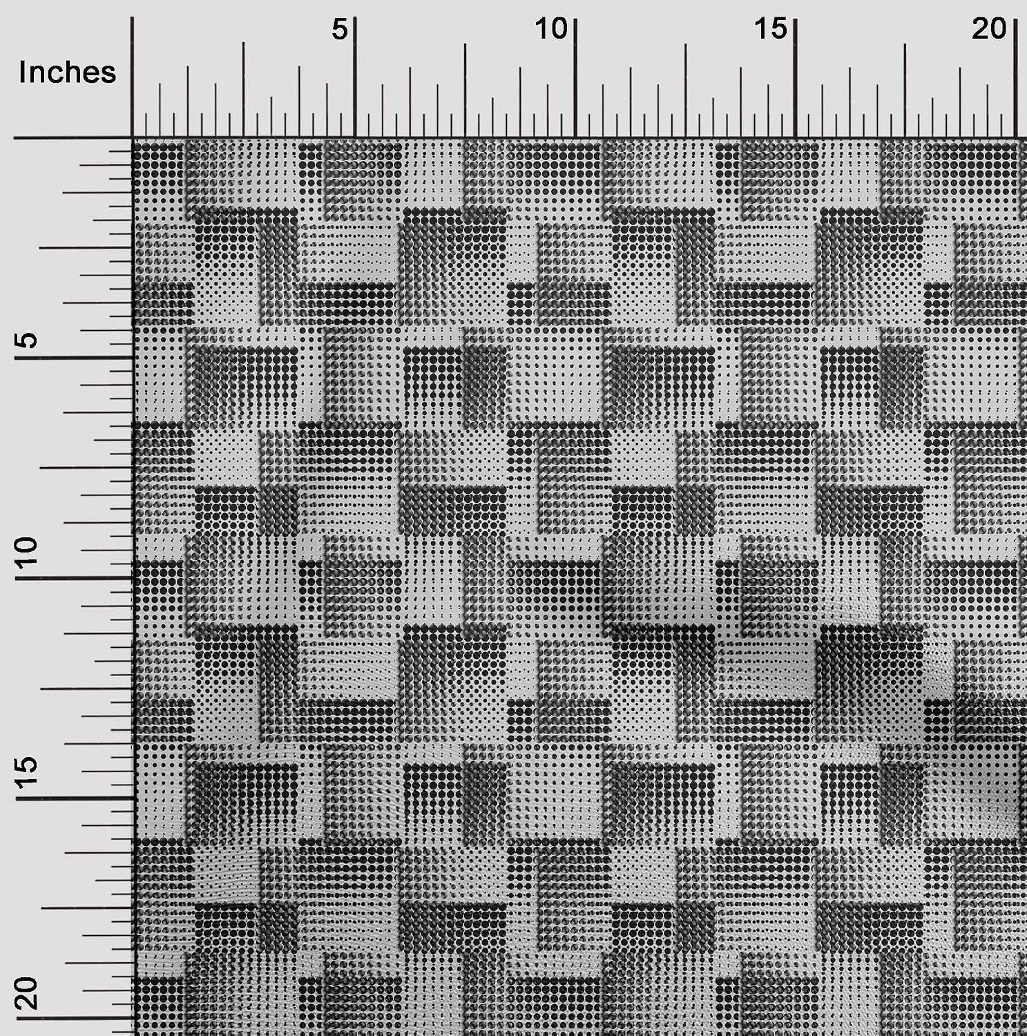 oneOone Viscose Chiffon Gray Fabric Dot Dress Material Fabric Print Fabric By The Yard 42 Inch Wide