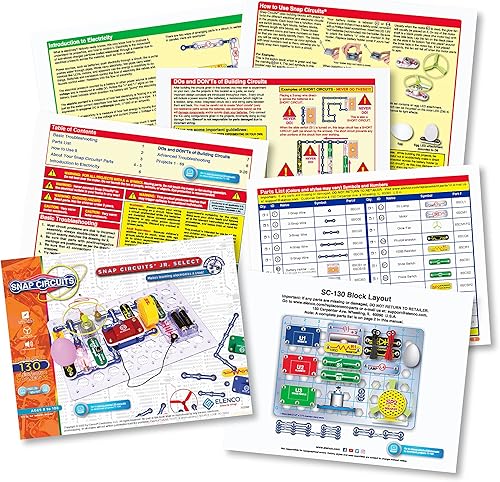 Miniatura 4 de Snap Circuits Jr. Select SC-130 Kit de exploración electrónica | Más de 130 proyectos | Manual de proyecto a todo color | Más de 30 piezas |