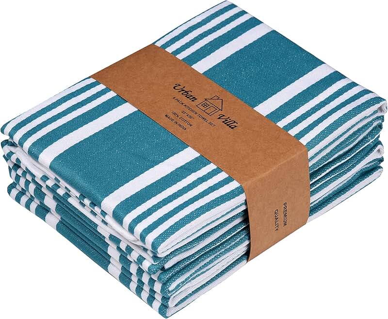 Amazon.co.uk teal tea towels