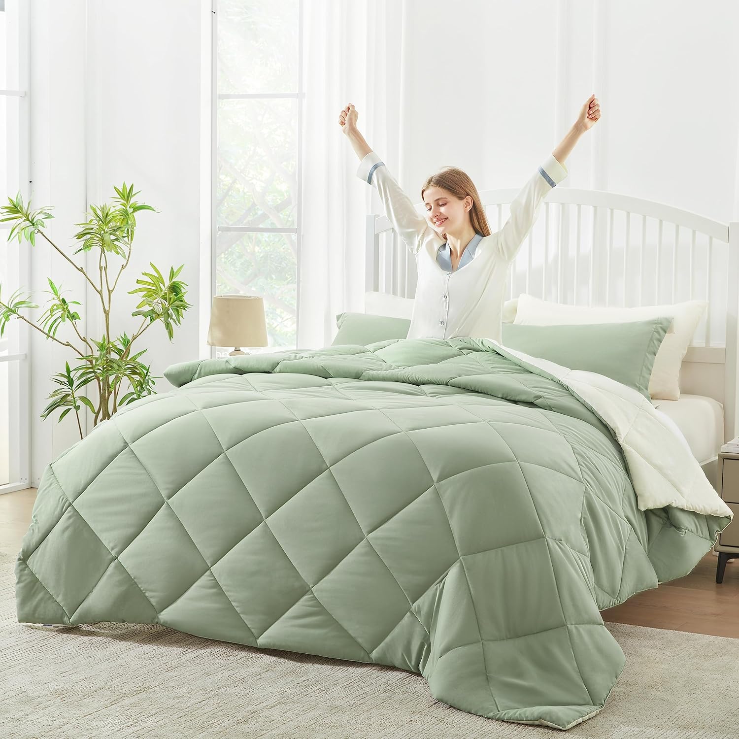 Gotroolhome King Size Bed in a Bag, 7 Pieces Luxury