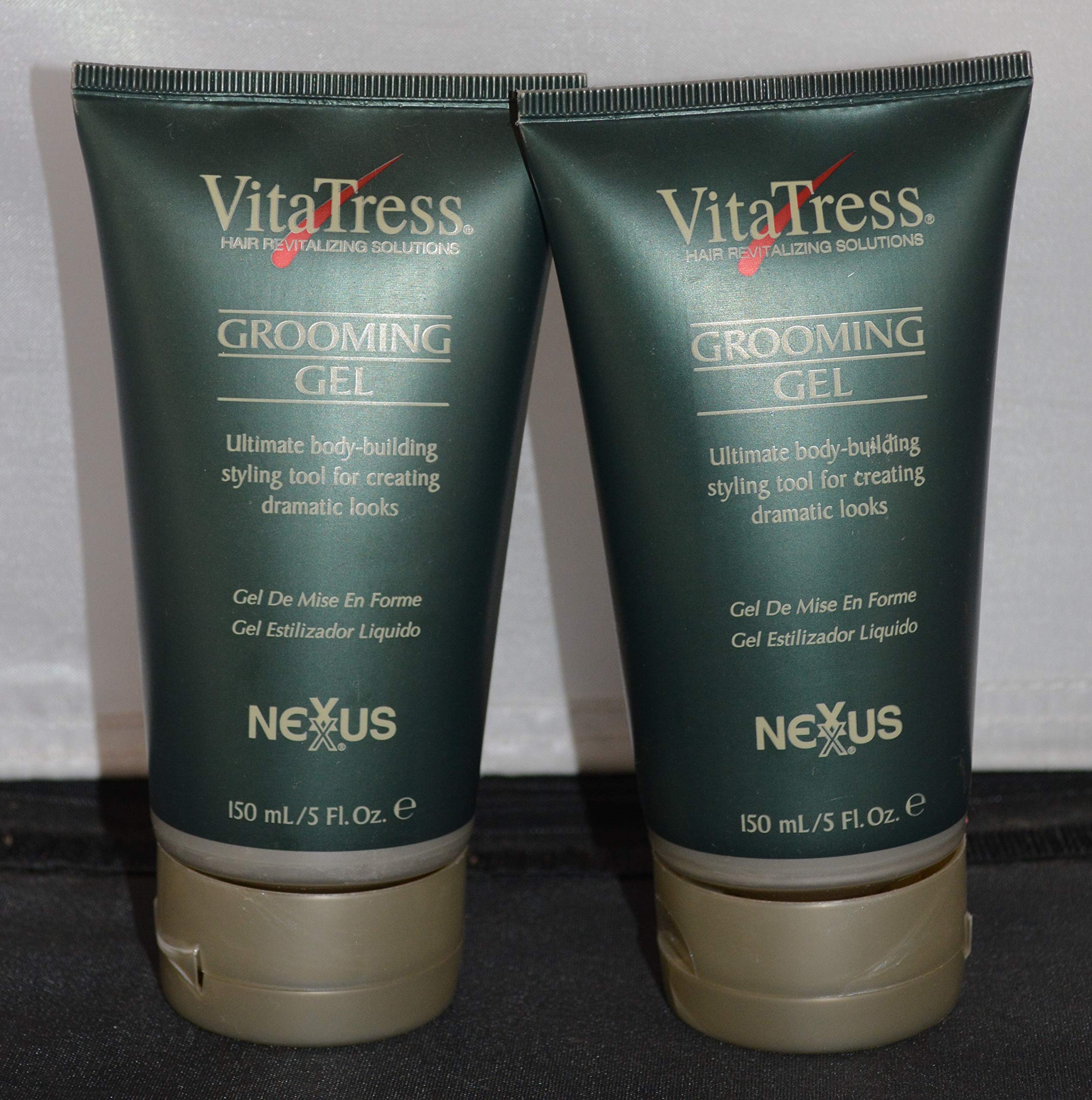 VitaTress Grooming Gel 5oz - Ultimate Body-Building Styling Tool for Creating Dramatic Looks (2 pack)