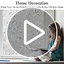 Kromapolis Window Film, Window Privacy Film, Window Vinyl Glass Covering, Stained Glass Decorative Film, Window Film Privacy Frosted, Static Window Clings, Non-Adhesive, No-Glue (11.8 x 78.7 inch)