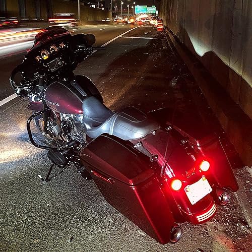 Miniatura 5 de Rogue Rider Industries - Luces LED traseras para motocicleta con intermitentes rojosluces de carreraluces de freno (1157) - ETIQUETA BLANCA EDICIÓN