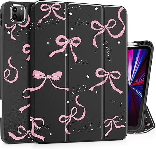 Miniatura 10 de May Chen Funda para iPad Pro de 11 pulgadas (43 generación) 20222021, funda trasera de TPU suave y flexible con soporte para lápices, también