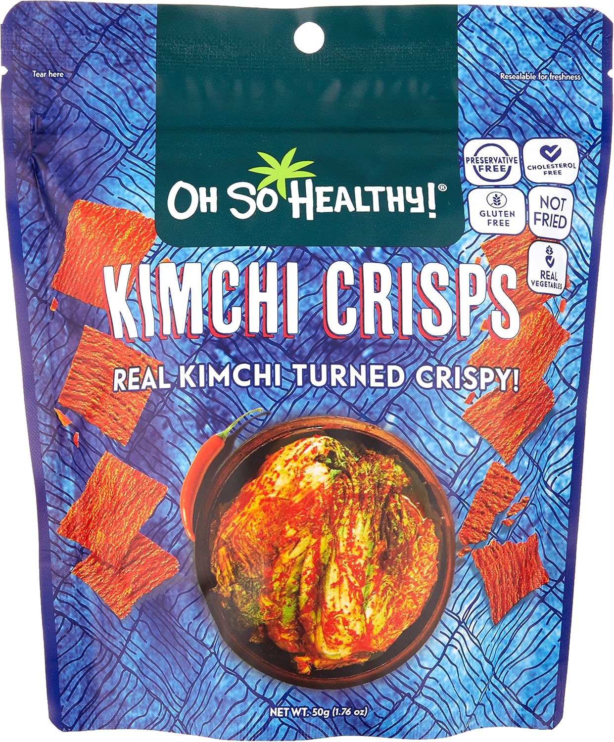 Oh So Healthy! Kimchi Crisps, 50g Amazon.sg Grocery