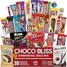 Eastanbul International Snack Box, 30 barras surtidas de chocolate, aperitivos ex&oacute;ticos turcos, paquete surtido de dulces variados de aperitivos extranjeros, caja de dulces ex&oacute;ticos de chocolate surtido