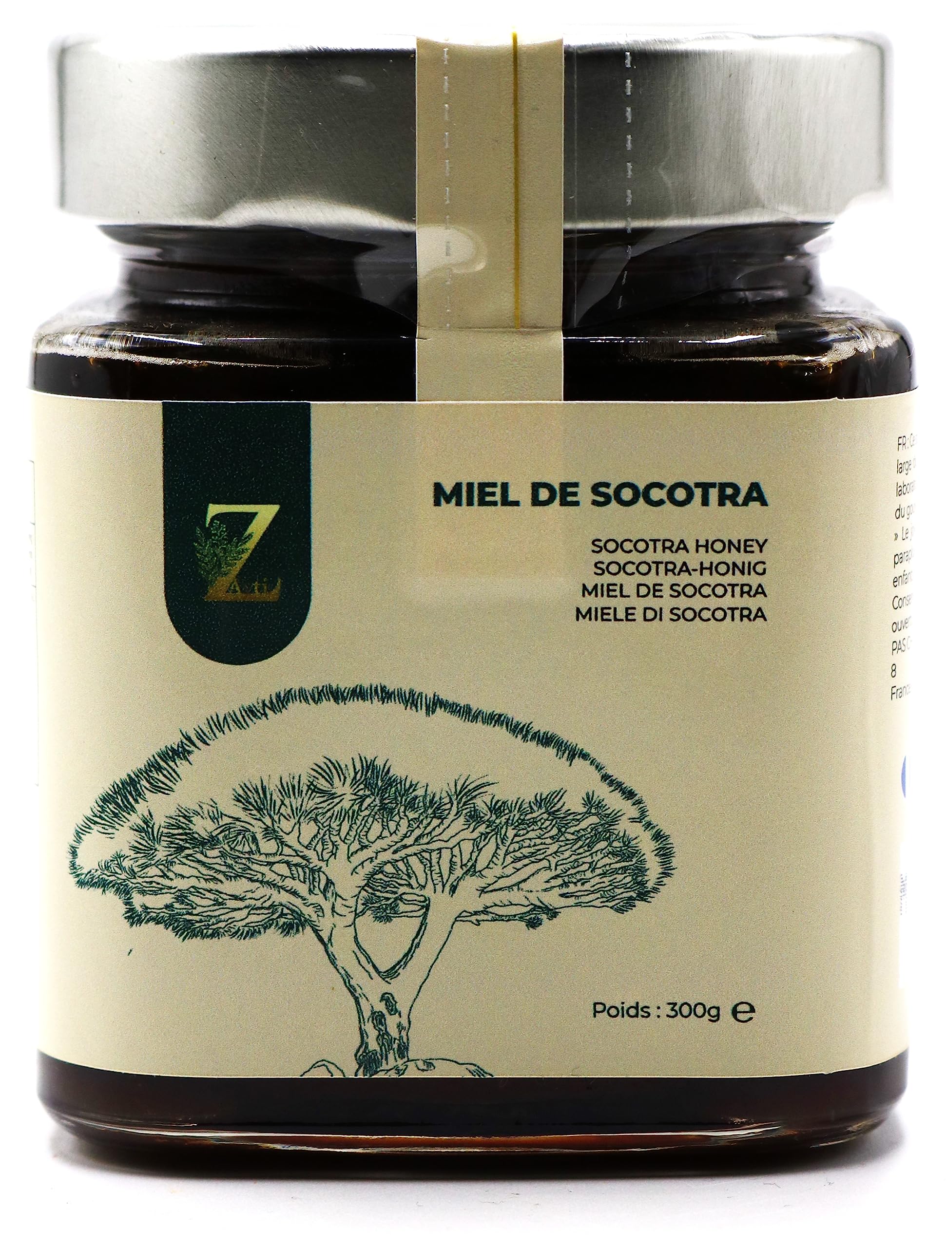 Miód Socotra 300g - Autentyczny i mniej słodki, cud tajemniczej wyspy Socotra, idealny dla diabetyków!"