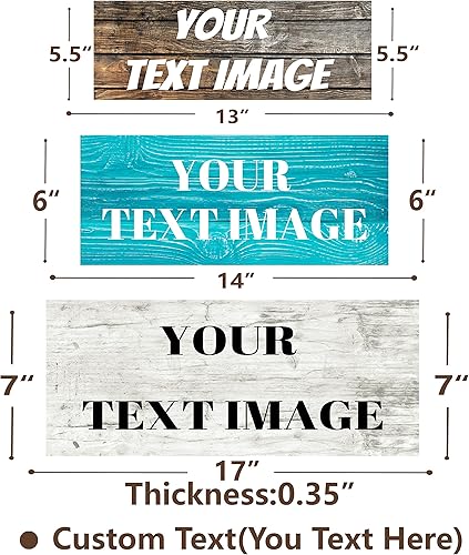 Miniatura 2 de Letreros de madera personalizados con texto personalizado para regalo - Letrero personalizado para pared, hogar, cocina, sala de estar, oficina -
