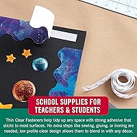 Vista 6 de VELCRO Brand - Cierres finos transparentes Perfecto para el hogar u oficina Cinta de 18 x 3/4 pulgadas