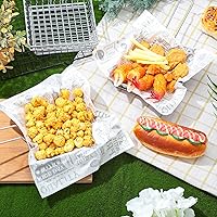 Vista 5 de 12 Pack Mini French Fry Holders Bulk, 5.9 x 5.9 Inch French Fries Baskets with Handle, Mini Fry Serving Wire Baskets for Kitchen Restaurant and