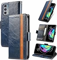 Vista 118 de Funda para Honor X7, Funda para Honor Play 30+ Plus Funda de piel sintética con ranuras para tarjetas Funda con soporte abatible Rojo