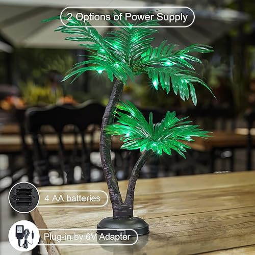 Miniatura 7 de Lightshare Palmera de 4 pies y 6 pies + bonsái de palmera de 24 pulgadas