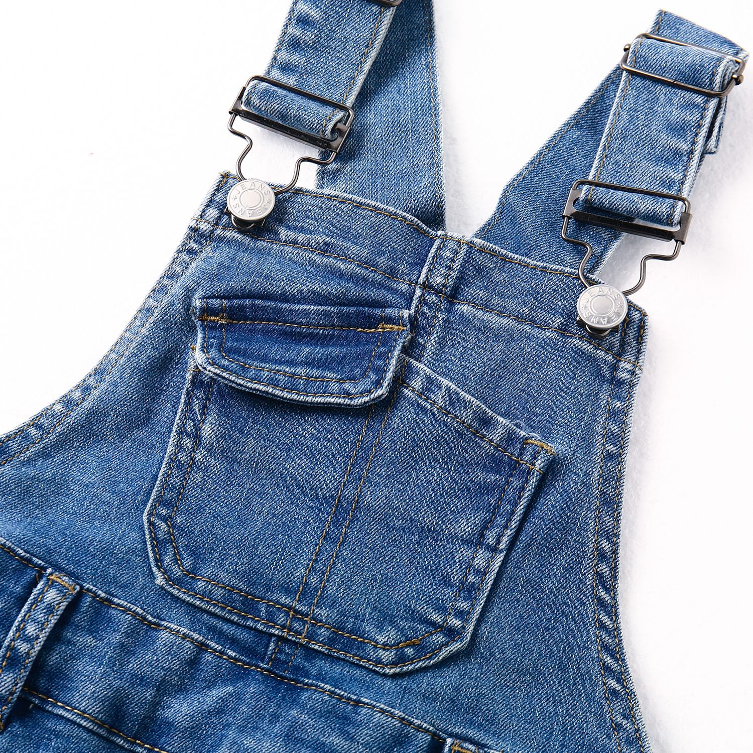 KIDSCOOL SPACE Pantaloncini Jeans Ragazze,Pantaloncini Jeans Estivi Stampati Cuore Design Semplice